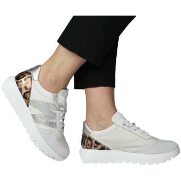 Sneakersy Wonders A-24100 Trend V Blanco Nylon Fog Hielo