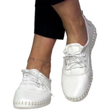 Sneakersy Boccato 500 1722 23 White  Skóra Naturalna