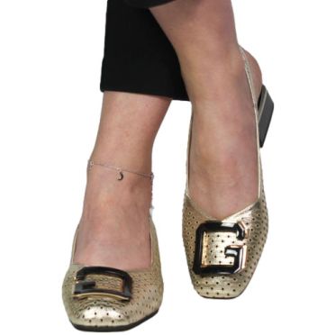 Sandały Boccato 335.604 191-40T S.ALTN Złoto Skóra Naturalna