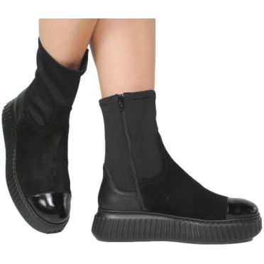 Botki Wonders A-5207 Lack Negro Charme Negro