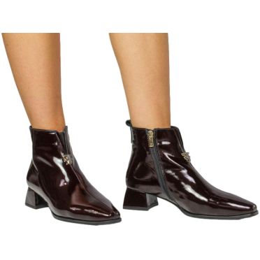 Botki Boccato 696.2579 663TSYH Bordo Skóra Naturalna