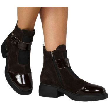Botki Boccato P593.2816 10-93 Brąz Skóra Naturalna
